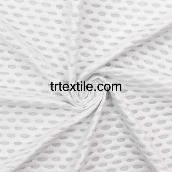 white yoga mesh scuba fabric - trtextile.com image