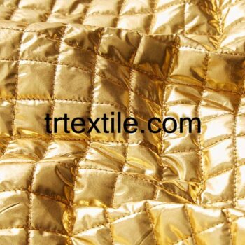 yellow coat square quilted fabric - trtextile.com image
