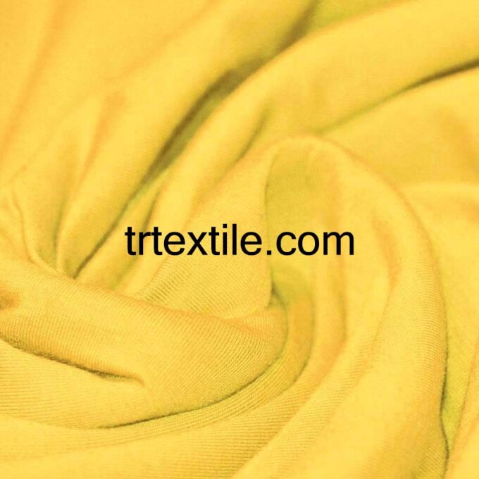 yellow combed cotton fabric - trtextile.com image