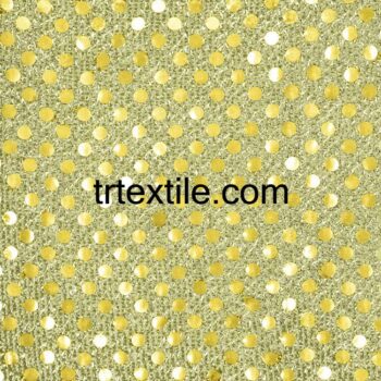 yellow dotted sequin fabric - trtextile.com image