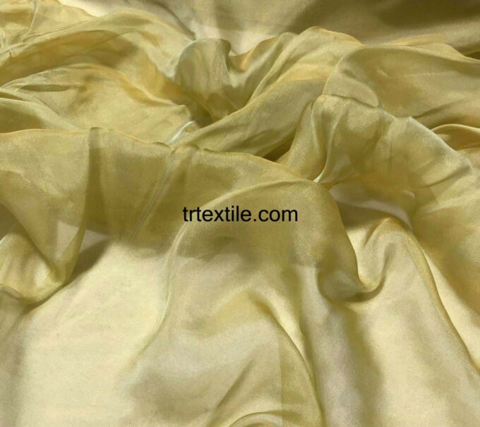 yellow janjan chiffon fabric - trtextile.com image