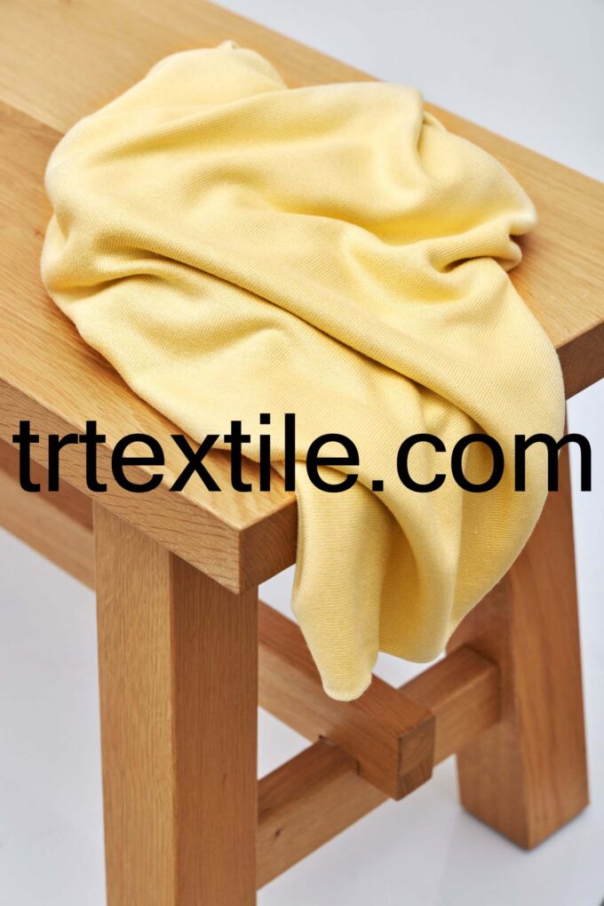 yellow knitwear fabric - trtextile.com image