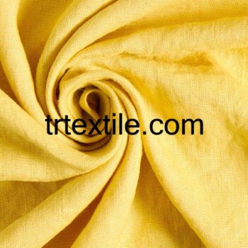 yellow linen fabric - trtextile.com image