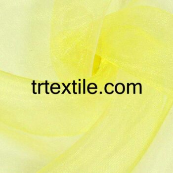 yellow organza tulle fabric - trtextile.com image