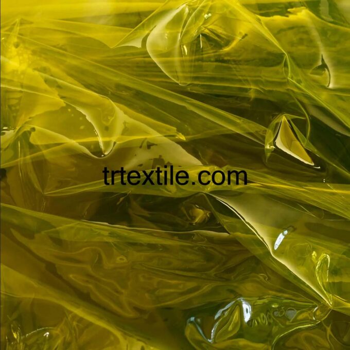 yellow transparent PVC fabric - trtextile.com image