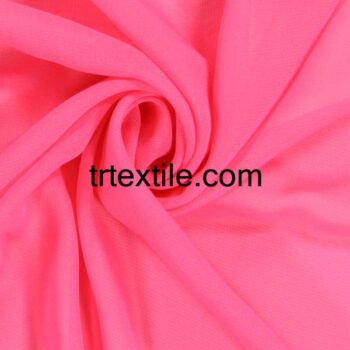 candy pink chiffon fabric - trtextile.com image