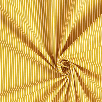 yellow and white thin striped viscose fabric - trtextile.com image